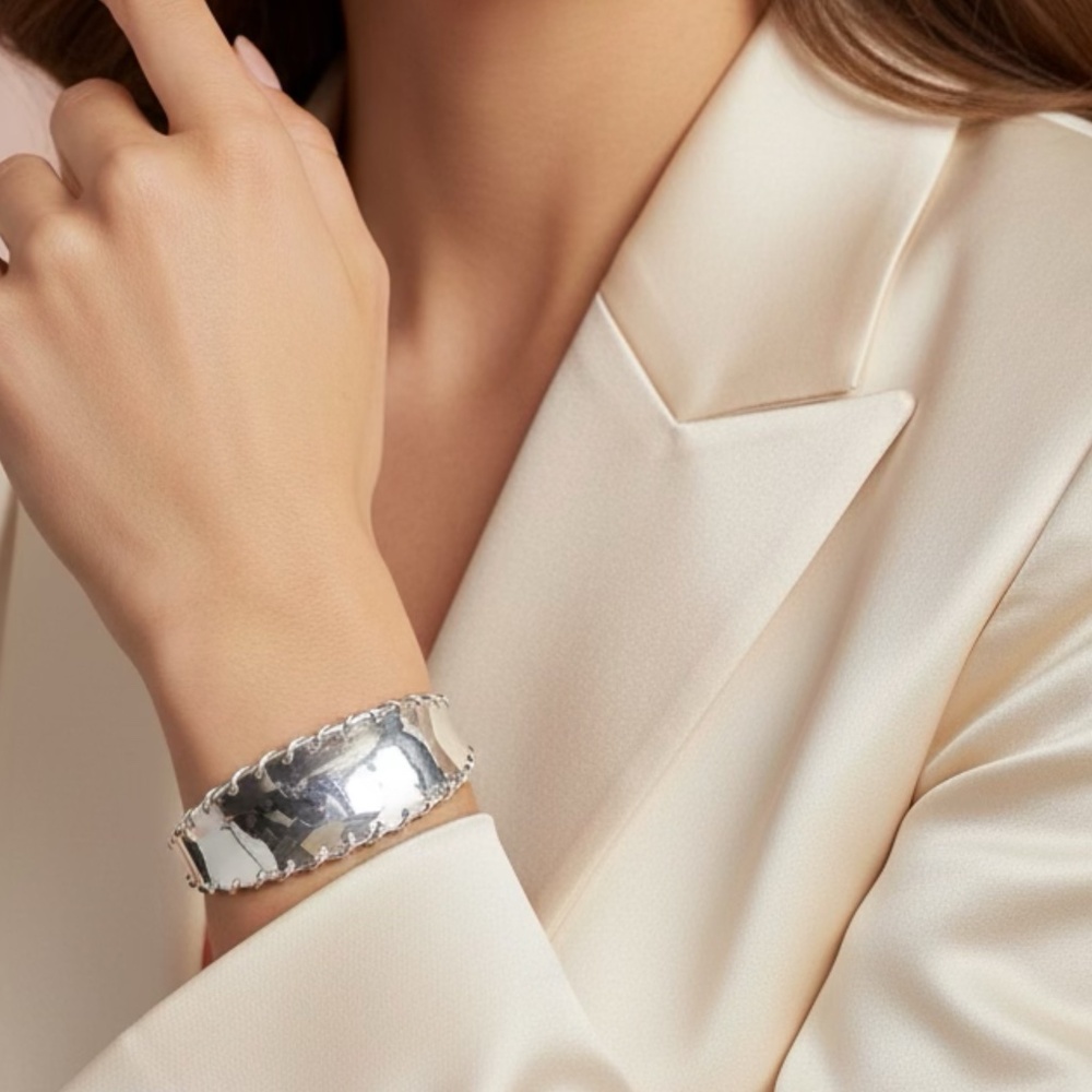 Solid Sterling Cuff Bracelet - image 1